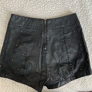 Urban Outfitters leather shorts size 0
